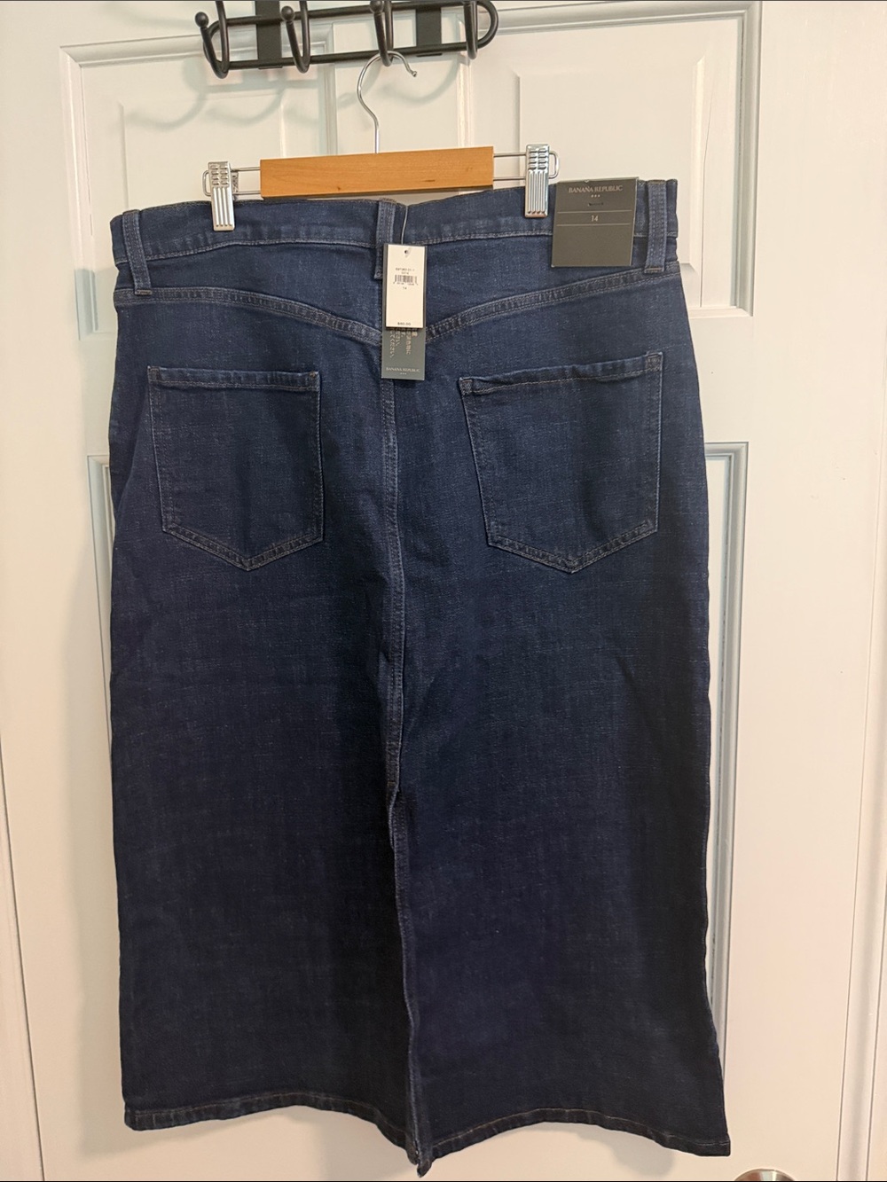 Banana Republic Dark Blue Straight Denim Skirt